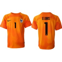 Frankreich Hugo Lloris #1 Torwart Fußballbekleidung Heimtrikot WM 2022 Kurzarm